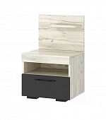 Тумба прикроватная Соната ТС-450 (Дуб крафт белый/Антрацит)