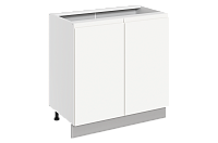 Шкаф рабочий под мойку Фьюжн 42.62 L800 (2 дв. гл.) (Белый эмаль)