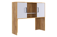 Надстройка стола компьютерного Лайт-2 (Дуб крафт золотой/Белый)