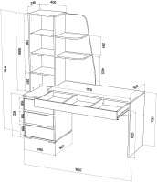 Стол Пифагор вот_кашемир (размеры)