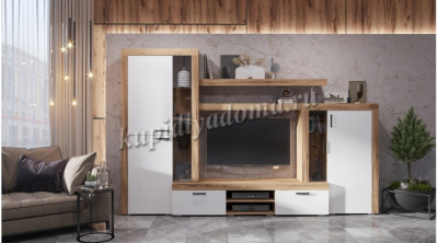 Гостиная Онтарио (Дуб вотан/Белый)