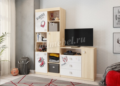 Стол Энерджи (Дуб сонома/Белый)