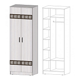 Шкаф Коста-Рика 2-х створчатый (Анкор светлый)