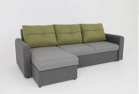 Угловой диван-кровать Амур ДУ комплектация 3 (Плюш корица/Плюш крем) 2 кат