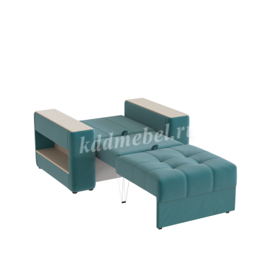 Кресло-кровать Доро (Бирюза/Клен кремовый)