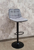 Стул барный KJC-111 (Велюр серый/G062-38)