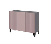 Комод Сириния (Серый графит/Пудра)