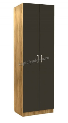 Шкаф Лего двухстворчатый (Дуб бунратти/Антрацит)