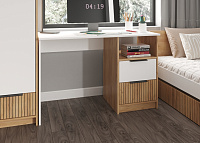 Стол письменный Ивис СП-001 (Дуб Крафт золотой/Белый)