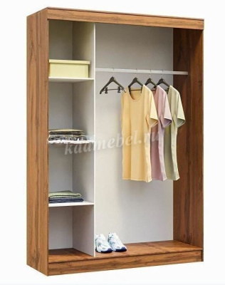 Шкаф-купе Бостон (Дуб вотан/Белый)