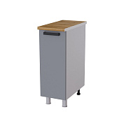 Шкаф нижний глубокий Г3Р кухня Контемп (Дуб сонома/Белый софт)