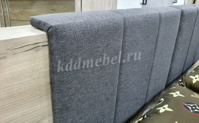 Кровать Джулия 1.4 с ортопедическим основанием (Дуб крафт серый)