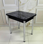 Стол обеденный Д29 раскладной (Черный мрамор/Венге)