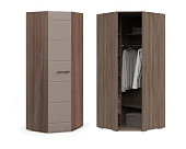 Шкаф угловой Симба (Ясень шимо темный/Кофе с молоком)