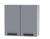 Шкаф верхний 6В56 кухня Кампео (Белый/Темно серый)