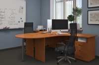 Стол Ст01+приставка Ст12+тумба Тм01 клен