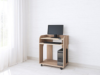 Стол компьютерный Грета-10 (Ясень шимо темный/Дуб сонома)