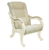 Кресло для отдыха Сенатор Модель 71 (Светлый дуб/Экокожа Бежевый Dundi 112)