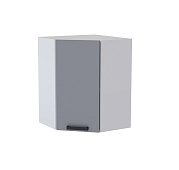 Шкаф верхний угловой УВ кухня Кантри (Белый/Бетон светлый)