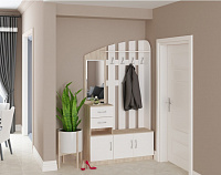 Прихожая Глория ЛДСП (Белый/Дуб сонома)