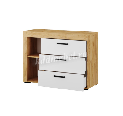 Комод Адель (Дуб крафт золотой/Белый)