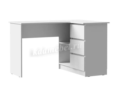 Стол письменный Лето МС-16 (Белый гладкий)