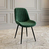 Стул Винсент К (Черный/Велюр Темно-зеленый)