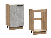 Шкаф под мойку ШНМ 500 Кухня Индира (Лофт Графит)