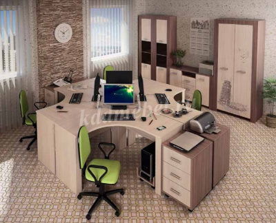 Часы Город №14 (Белый)