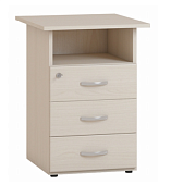 Тумба приставная 3 ящика Гермес Тм01 (Дуб девонширский)