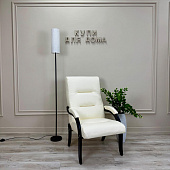 Кресло для отдыха Leset Дэми (Венге/Экокожа Бежевый Dundi 112)