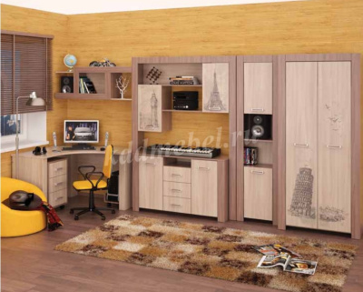 Часы Город №14 (Белый)