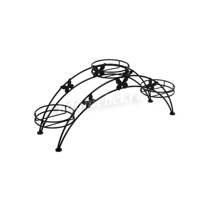 Подставка для цветов Арка-3 (Черный)