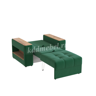 Кресло-кровать Доро (Изумруд/Дуб канадский)