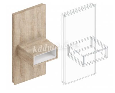 Спальня Филадельфия вариант №3 (Дуб баррик/Бежевый)