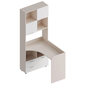 Письменный уголок Умка левый (Тефия/Белый лофт)