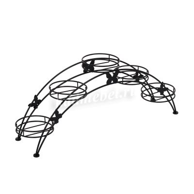 Подставка для цветов Арка-5 (Черный)