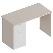 Стол письменный Лорэн левый (Тефия/Софт айс)